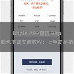 Bitpie APP直链 Bitpie钱包下载安装教程：上手简易指南