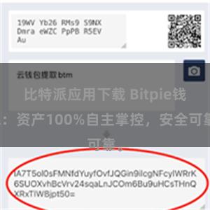 比特派应用下载 Bitpie钱包:资产100%自主掌控,安全可靠。