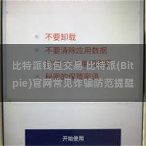 比特派钱包交易 比特派(Bitpie)官网常见诈骗防范提醒