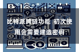 比特派跨链功能  初次使用会需要建造密码